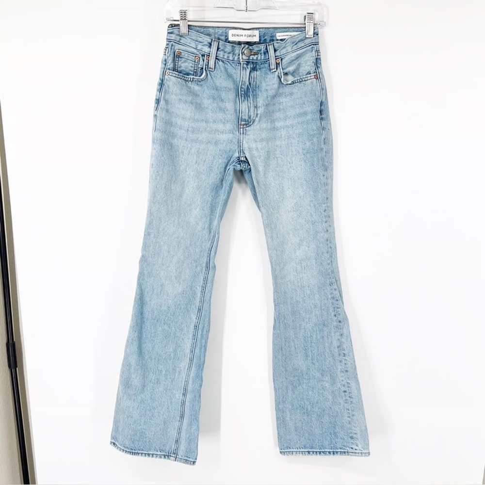 Denim Forum Light Blue The Marine Mid Loose Flare- Size 26 X 32L